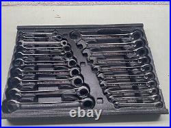 GEARWRENCH Tool Metric & SAE Full Polish Ratcheting Combination Wrench Set