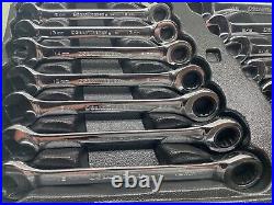 GEARWRENCH Tool Metric & SAE Full Polish Ratcheting Combination Wrench Set