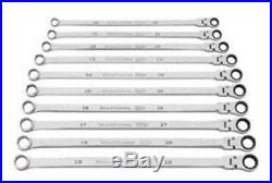 GearWrench 10 Pc 120XP Universal Spline Metric XL Flex GearBox Wrench Set 86126