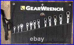 GearWrench 12PC 12PT XL Locking Flex Head Ratcheting Wrench Set, Metric 85698R