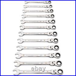 GearWrench 12pc 90T 12 Pt Flex Ratcheting Combination Metric Wrench Set 86727