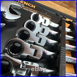 GearWrench 14 Piece Flex-Head Ratcheting Combo Wrench Set SAE / Metric 85141