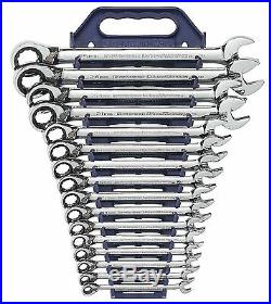 GearWrench 16 Piece Metric 8 25mm Reversible Ratcheting Spanner Set 9602N