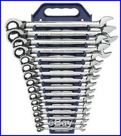 GearWrench 16pc Master Metric Reversible Ratcheting Wrench set 8-25MM #9602N