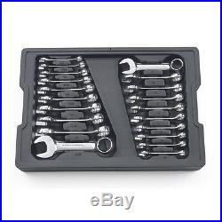 GearWrench 20pc SAE/Metric Stubby Combo Wrench set 10-19mm & 3/8-15/16 #81903