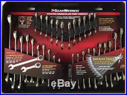 GearWrench 32 Pc Combination Ratcheting Wrench Set w Stubby, SAE Metric, Case