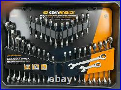 GearWrench 39327 32 Piece Stubby & Standard SAE/Metric Ratcheting Wrench Set