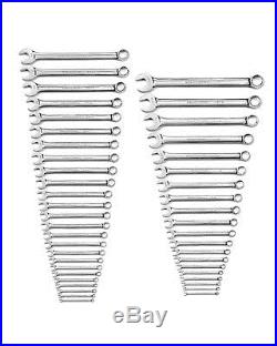 GearWrench 44pc. Long Pattern Combination Non-Ratcheting Wrench Set, SAE/Metric