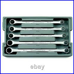 GearWrench 5-Pc 12-Pt Metric XL GB Double Box Ratcheting Wrench Set 85987 New