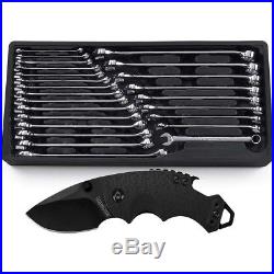 GearWrench 81900KF 24 Pc SAE/Metric Long Non-Ratcheting Wrench Set withPromo Knife