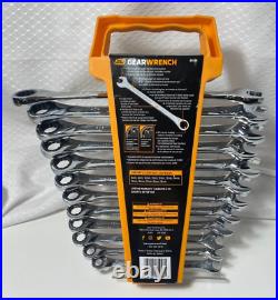 GearWrench 85098 Ratcheting Combination Wrench Set Chrome Metric XL 12 Piece New