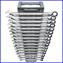 GearWrench 85099 16-Piece 12-Point XL Combination Metric Ratcheting Wrench Set