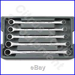 GearWrench 85987 5 Pc Metric XL GearBox Double Box Ratcheting Wrench Set