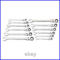 GearWrench 86727 12 Pc. 90-Tooth 12 Pt Flex Head Ratcheting Metric Wrench set