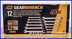 GearWrench 86927 12 Piece 90-Tooth 12 Pt METRIC Ratcheting Combo NEW
