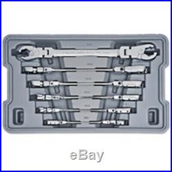 GearWrench 89101D Ratcheting Flex Flare Nut Wrench Set- Metric 6 Pc