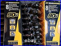 GearWrench 90T 16 Piece SAE & Metric Combination Ratcheting Wrench Set NEW