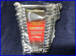 GearWrench 9416 Metric Master Ratcheting Wrench Set 16 Piece