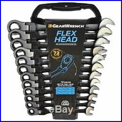 GearWrench 9901DBE Black Edition 12pc Metric Flex Combination Wrench Set