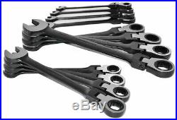 GearWrench 9901DBE Black Edition 12pc Metric Flex Combination Wrench Set