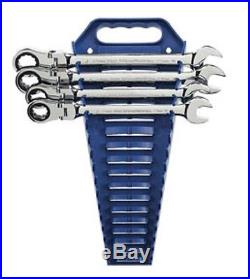 GearWrench 9901D 12pc Met 12pt Flex-Head Combo Ratcheting Wrench Set withFREE 4pc