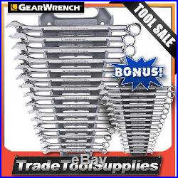 GearWrench Wrench Set 15 Piece Long Pattern Combo Metric 81902B BONUS 81901