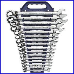GearWrench Wrench Sets 9602 16-Piece Reversible Combination Ratcheting Wrench