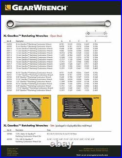 GearWrench XL Metric & SAE GearBox Double Box Ratcheting Wrench Set 85988C