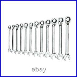Gearwrench 12 P 12 Point Reversible Ratcheting Combination Wrench Set, Metric