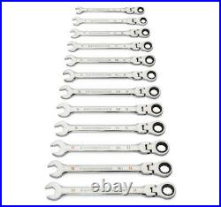 Gearwrench 12 Pc 90T 12 Point Flex Head Ratcheting Combination Metric Wrench Set