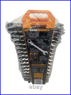 Gearwrench 16 Pc. Ratcheting Flex Combination Wrench Set Metric 9902D