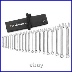 Gearwrench 22 Pc. 12 Point Long Pattern Combination Wrench Set, Metric