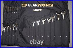 Gearwrench 22-Piece Combination Wrench Set 12 Pt. Metric Alloy Steel 81916