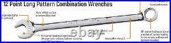 Gearwrench 24 Pc. 12 Point Long Pattern Combination SAE/Metric Wrench Set 81900