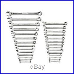 Gearwrench 28pc SAE MM 6pt Polished Combination Standard Metric Wrenches 81923