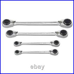 Gearwrench 4 Pc 12 Point Quadbox Reversible Ratcheting Metric Wrench Set