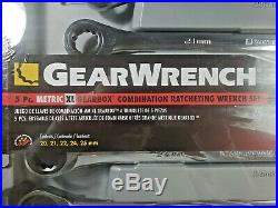 Gearwrench 5 Pc XL GearBox Double Box Ratcheting Wrench Set Metric 85987 I-5186