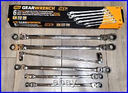 Gearwrench 6pc XL Double Box 90T METRIC Flex Head Ratcheting Wrench Set #86830