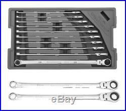 Gearwrench 86126 10 PC 120XP FLEX HEAD Ratcheting Wrench Set Plus 22 & 24mm