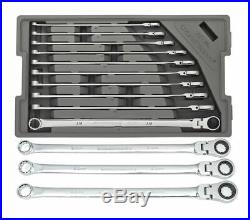 Gearwrench 86126 10 Pc 120XP Flex Head Ratcheting Wrench Set + 21 22 & 24mm