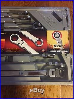 Gearwrench 86126 10 Pc. 120XP Metric Flex-Head Gearbox Ratcheting Wrench Set-NEW