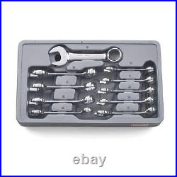 Gearwrench Combination Wrench Set, 10-Pc Stubby Metric