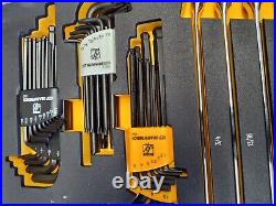 Gearwrench GWMSCWS6SAEMM 59 pc 6pt Combo Wrench & Hex Key Set in Foam Storage