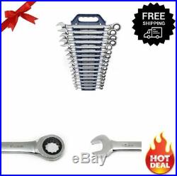 Gearwrench Ratcheting Wrench Set Ratchet Sets Metric Wrenches Tools 16-Piece