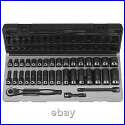 Grey Pneumatic 81635MRD 35 Piece 3/8 Drive Metric 6 Point Duo-Socket Set