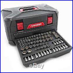 HUSKY 268-PIECE MECHANICS TOOL SET with Case SAE Metric Sockets Wrenches Ratchets