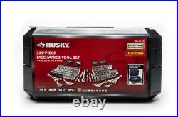 HUSKY MECHANICS TOOL SET 290-PIECE with Case SAE Metric Sockets Wrenches Ratchets