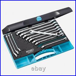 Hazet 606N/12 Ratcheting combination wrench set 12 pc metric with case 8-19mm