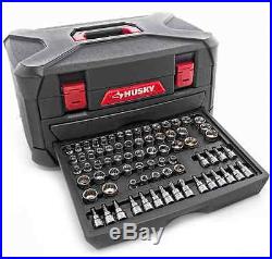 Husky 268-Piece Mechanics Tool Set with Case Wrenches Sockets Ratchets SAE Metric