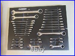 Husky Ratcheting Wrench Set SAE/Metric Alloy Steel in EVA Storage Tray (30-Pcs)